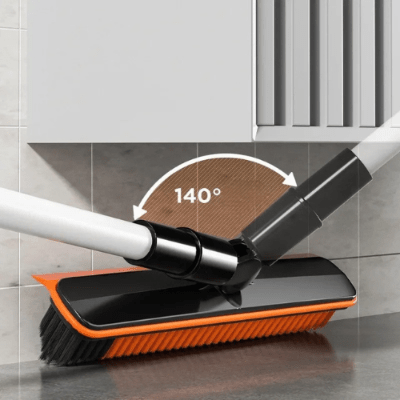 nettoyage sol 140 degrés balai brosse sol orange