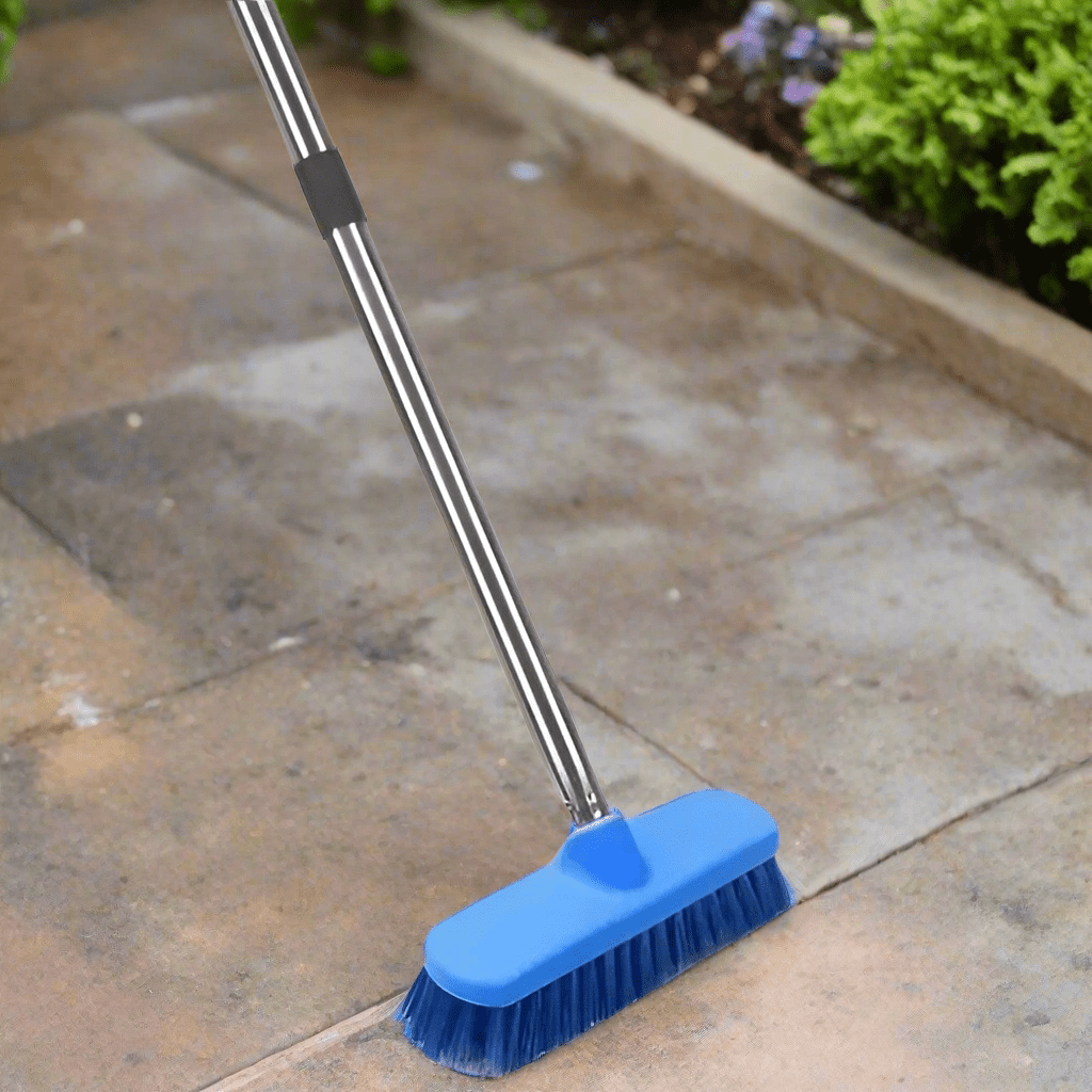 nettoyer extérieur balai pour terrasse bleu