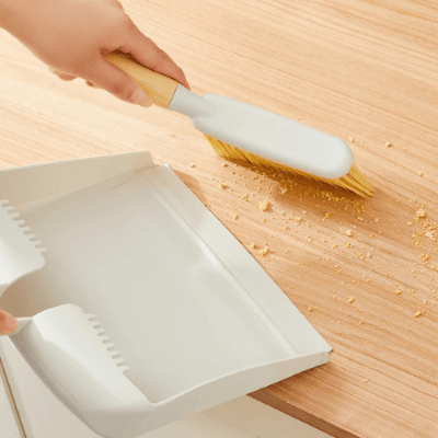 nettoyer miette plan de travaille baleyette blanc