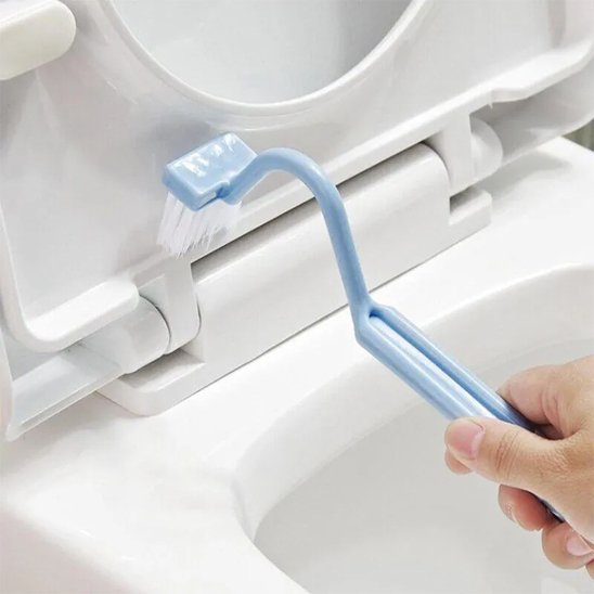 brosse toilettesDesign incurvé bleu