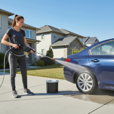 nettoyeur haute pression sans fils PowerFree 100Bar nettoyer voiture