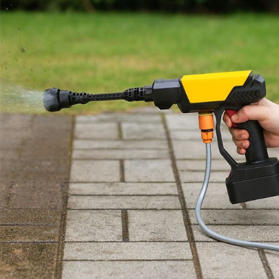 nettoie sol rapidement avec nettoyeur haute pression sur batterie powerdrax