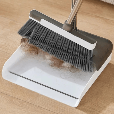 ramasser cheveux Pelle et balayette manche long