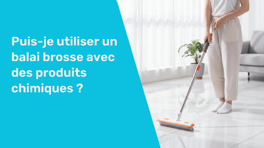 Puis-je utiliser un balai brosse avec des produits chimiques ?