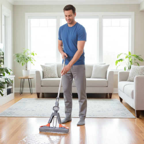 BALAI AVEC EPONGE Ultra Absorbant nettoyage salon sans douleur