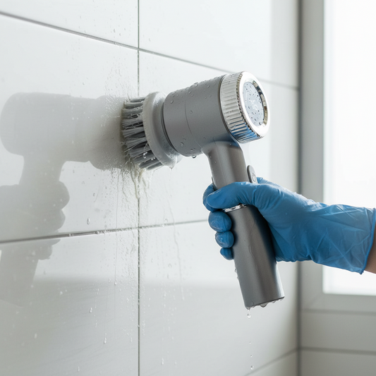 BROSSE DE MENAGE ELECTRIQUE 5 Tetes Rotatives carreaux