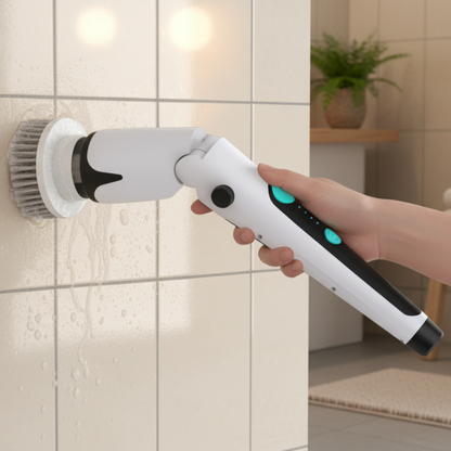 BROSSE ELECTRIQUE MENAGE Sans Fil 9 Accessoires carreaux