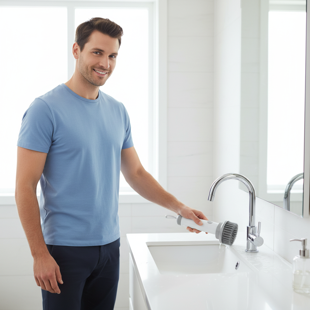 BROSSE ELECTRIQUE NETTOYAGE JOINTS CARRELAGE Etanche salle de bain