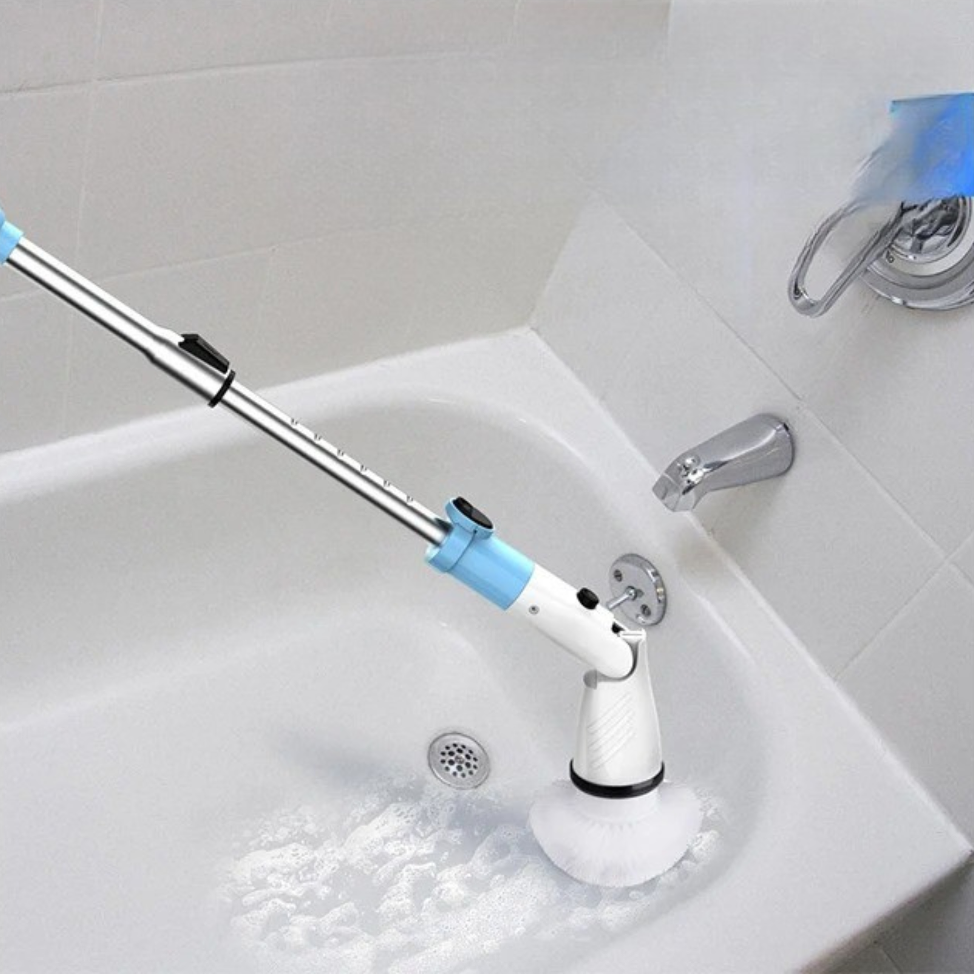 BROSSE ELECTRIQUE NETTOYAGE SALLE DE BAIN Sans Fil baignoire