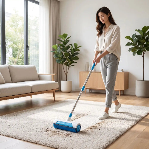 Balai brosse pour tapis Double Brosse nettoie sans effort