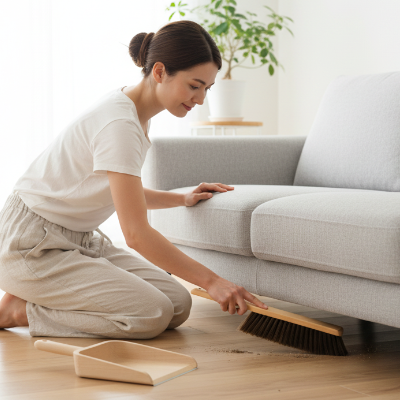 Balayette bois Antistatique nettoie sous canapé