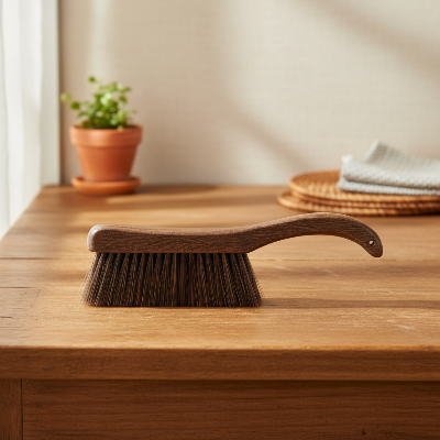 Balayette bois retro Charme Vintage naturel