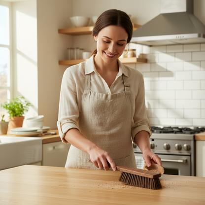 Balayette en bois Durable et Authentique nettoyage cuisine