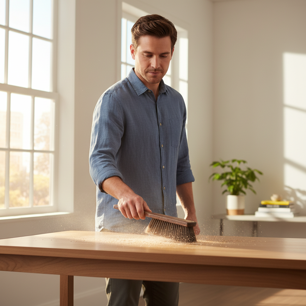 Balayette en bois Durable et Authentique nettoyage table