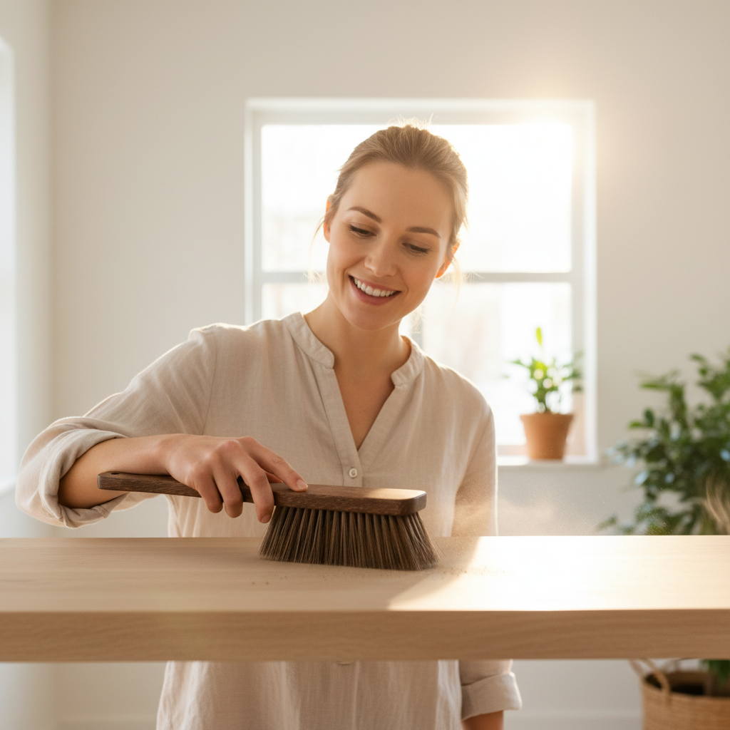 Balayette en bois Durable et Authentique nettoyage poussière
