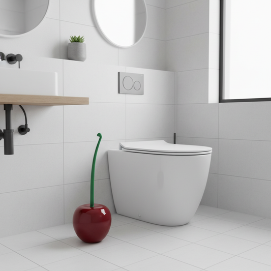 Brosse WC Hygienique Moderne ving rouge