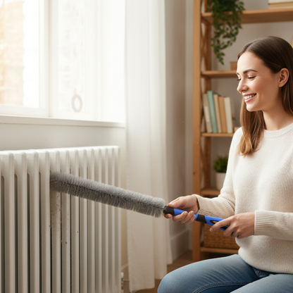 Brosse pour nettoyer radiateur en fonte 60cm Premium ergonomique