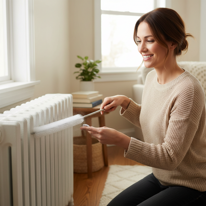 Goupillon nettoyage radiateur Manche telescopique 81cm rapide
