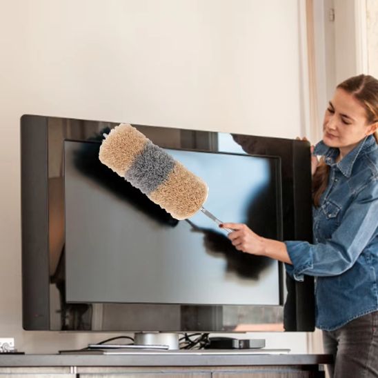 PLUMEAU TELESCOPIQUE Ultra-DouxClean nettoie télevision