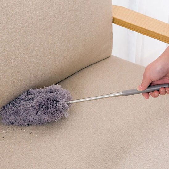 Plumeau poussière Antistatique Ultra-Doux gris