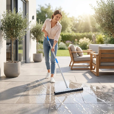 RACLETTE POUR CARRELAGE EXTERIEUR Professionnelle 55cm nettoie terrasse