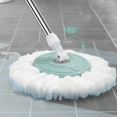 absorbe eau rapidement avec serpillière et seau