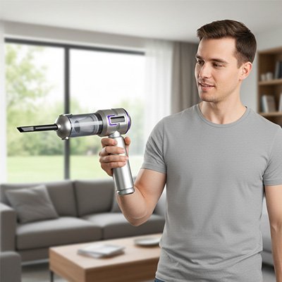 Aspirateur à la main sans douleur