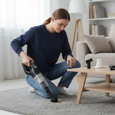 Aspirateur à main Portable et Puissant tapis