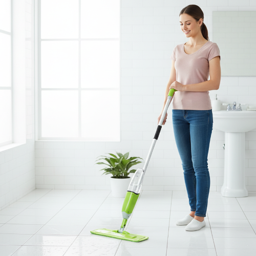 balai a spray Spray360 nettoie salle de bain