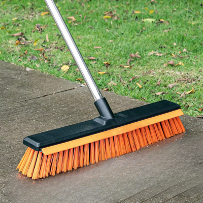 Balai brosse dure 2-en-1 télescopique multifoncion
