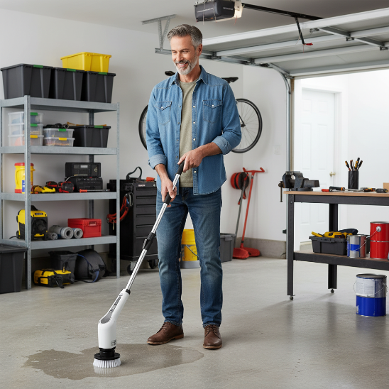 Balai brosse électrique 7 têtes multifonctions garage