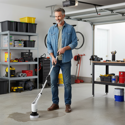 Balai brosse électrique 7 têtes multifonctions garage