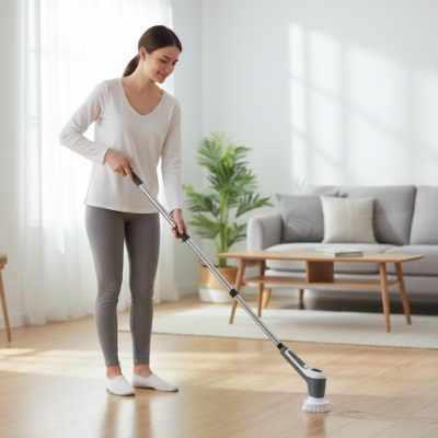 balai brosse électrique pour carrelage PowerClean 6 en 1  nettoyer parquet