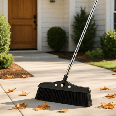 balayer feuille l'extérieur maison balai exterieur noir