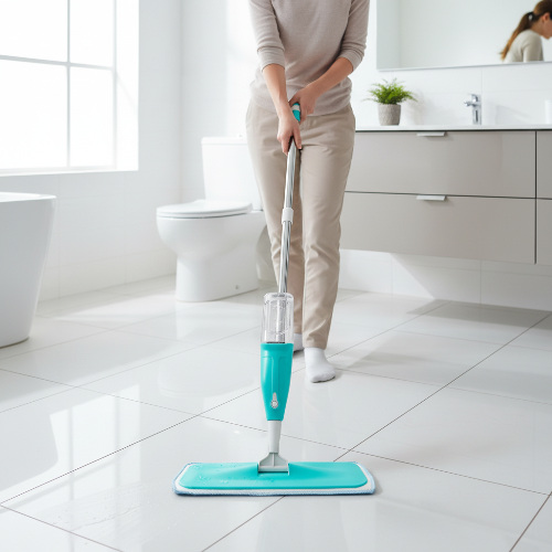 balai nettoyant sol Spray Microfibre 360 salle de bain