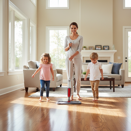 balai pour nettoyage sols Vaporisateur Rotatif 360 nettoyer heureux