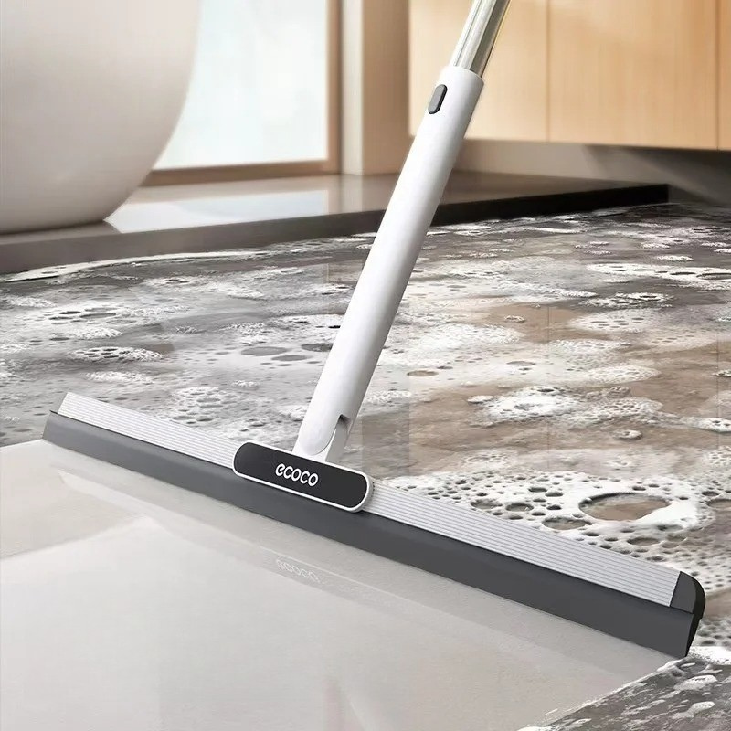 Balai raclette sol salle de bain Tête rotative 180° enlève l'eau sans effort
