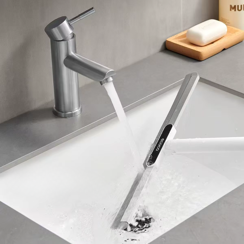 Balai raclette sol salle de bain Tête rotative 180° facile a nettoyer