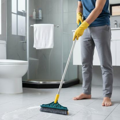 balaie brosse Pivotant 2-en-1 salle de bain