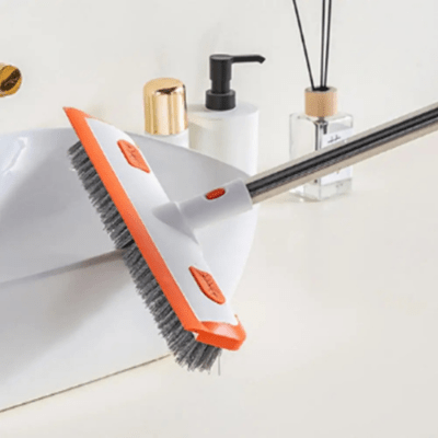 nettoyer lavabo balaie brosse telescopique orange