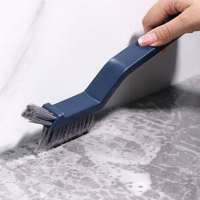 Brosse a carrelage manche allongé bleu