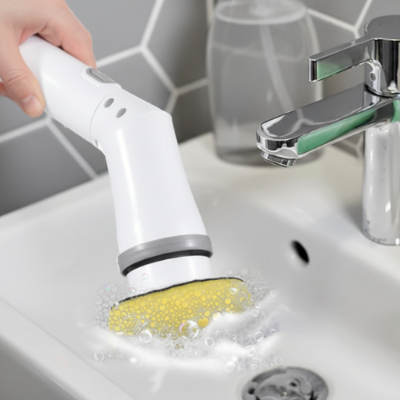 brosse de nettoyage électrique MultiClean pour nettoyer vasque