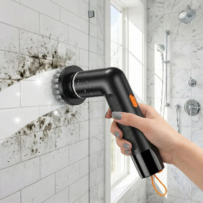 brosse electrique joint carrelage CleanPro noir