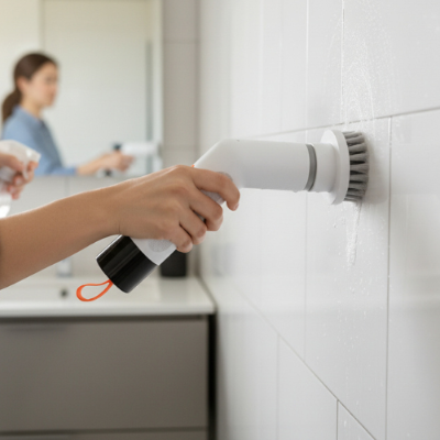 brosse electrique joint carrelage CleanPro pour nettoyer carreaux