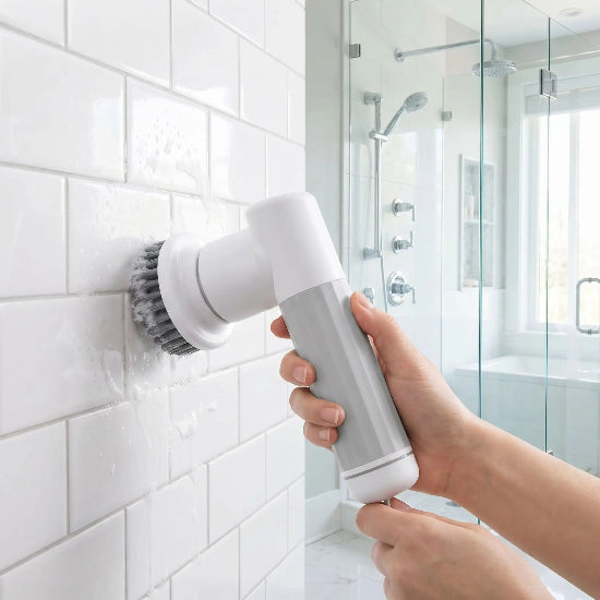 brosse électrique menage 6 têtes waterproof IPX6 nettoie joint