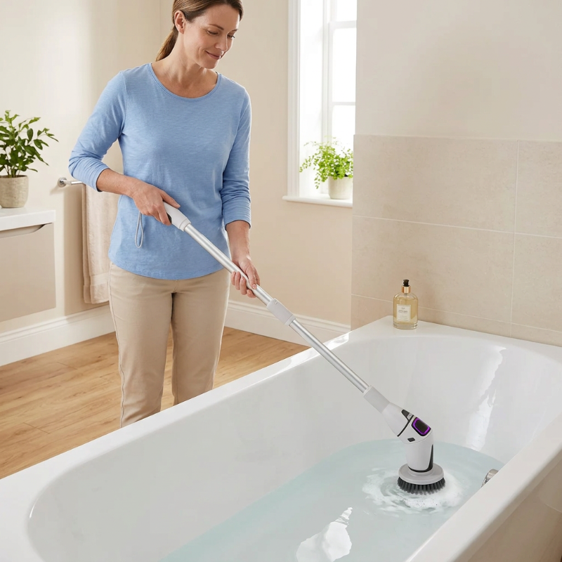 brosse electrique nettoyage salle de bain Sparkly baignoire