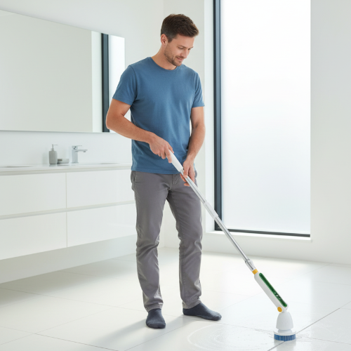 brosse electrique nettoyage sol TurboClean nettoyage carreaux salle de bain