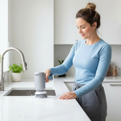 brosse electrique pour carrelage Multi-Action Pro nettoyage evier sans douleur au poignée