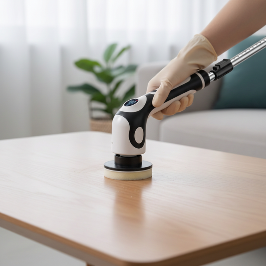 brosse électrique pour carrelage PowerClean 25W nettoie table