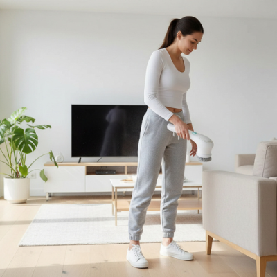 brosse electrique pour carrelage interieur CleanPower nettoyage salon